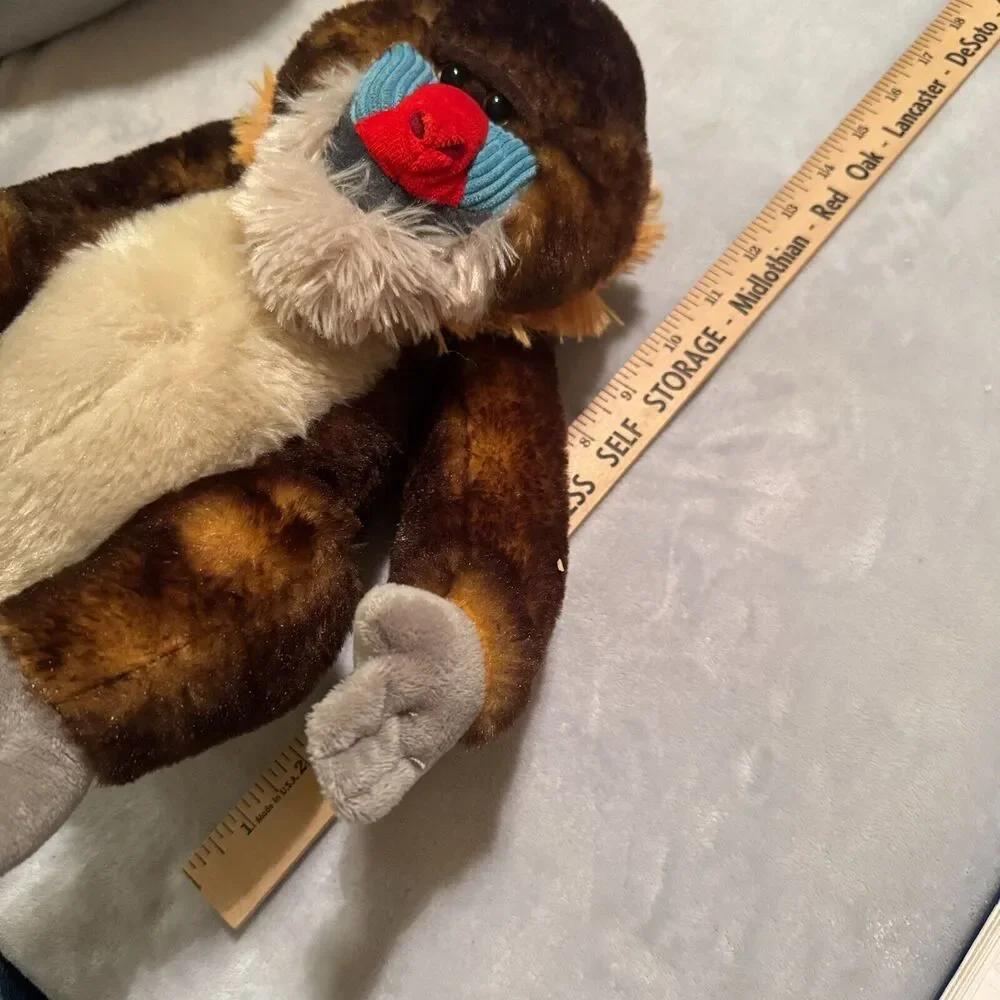 Petting Zoo Mandrill Monkey Primate Plush Toy 12
